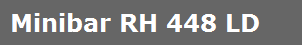 Minibar RH 448 LD